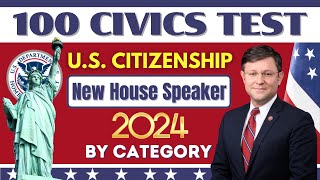 100 Civics Questions and Answers for US Citizenship Interview 2024  Study Guide [upl. by Cassi]