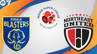 Kerala Blasters FC vs NorthEast United  ISL Match LIVE Streaming  EA FC 24 [upl. by Nulubez]