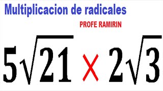 Multiplicación de radicales del mismo indice ejemplo 1 [upl. by Rosmunda750]