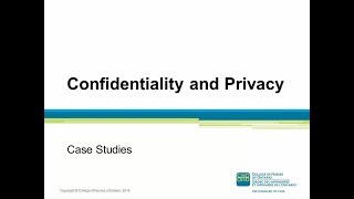 CONFIDENTIALITY AND PRIVACY CASE STUDIES [upl. by Cirded]