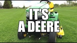 John Deere X300 Riding Tractor [upl. by Aicatsanna]