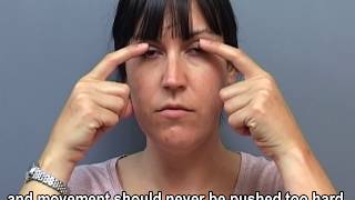 Eye Exercises during the Paresis stage of facial palsy [upl. by Ekez]