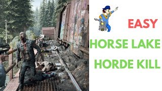 Easy Way to Kill Horde in Horse Lake NERO Checkpoint  Days Gone [upl. by Aicirpac]