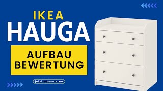 Hauga Kommode Aufbau Anleitung Schritt für Schritt hauga ikea [upl. by Imeka]