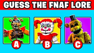 ULTIMATE Guess the FNAF LORE CHALLENGE [upl. by Iat]