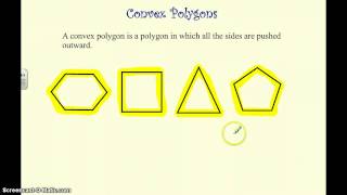 Convex and Concave Polygons [upl. by Nnahsal]