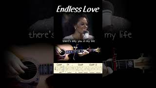 🔴Endless Love Lionel Richie amp Diana RossㅣAcoustic Fingerstyle Guitar TutorialㅣTabsㅣEasy FingerStyle [upl. by Alih]