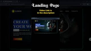 Responsive Landing Page Using Html And Css  programming videoediting coding codzlearners [upl. by Llieno]