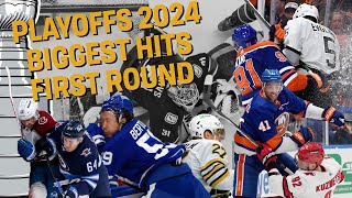 NHL Biggest Hits of the 1st Round 2024 [upl. by Corbet]