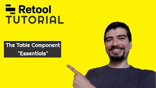 Retool Tutorial  BASICS PART 1  Table component The Essentials [upl. by Ardnuahc]