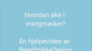 Hvordan øke i vrangmasker [upl. by Mitchael]