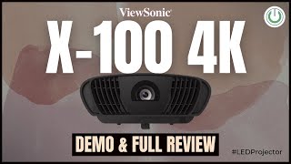 The Good and The Bad of ViewSonic X100 4K LED Projector  Full Review Live Demo amp Price in India [upl. by Aslam927]