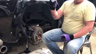 Changing Toyota Tundra Front Brakes in 10 Minutes [upl. by Hillman]