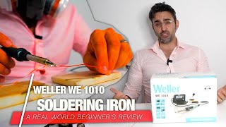 Weller WE 1010 Soldering Station  Wire Repair and REVIEW  Best Iron for Beginners [upl. by Yeldnarb]