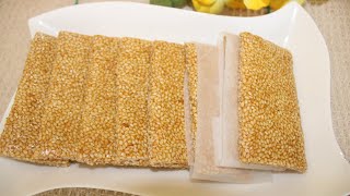 তিলের খাজা রেসিপি  Sesame Seeds Bar Recipe  Tiler Khaja Bangla Recipe [upl. by Daniels852]