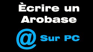 Comment écrire  sur pc [upl. by Araek356]