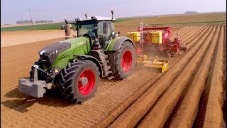 Planting Potatoes  Fendt 1050  8 row Grimme GL 860 Compacta  ROPAGRI SPRL Belgium [upl. by Ainsley]