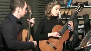 SAVARESE  STOICA Guitar Duo plays GF Handel  Chaconne HWV 435 part 22 [upl. by Yeldah766]