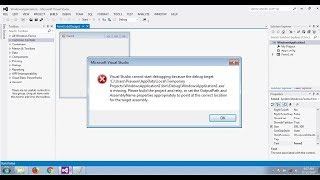 Fix Visual Studio cannot start debugging because the debug target [upl. by Behnken]
