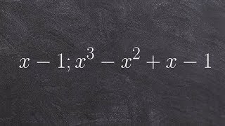 Determine if you have a factor of a polynomial using the factor theorem [upl. by Eveineg]