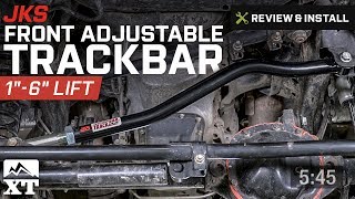 Jeep Wrangler JKS Front Adjustable Trackbar 20072017 JK Review amp Install [upl. by Netsyrc589]