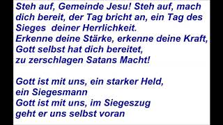 Steh auf Gemeinde Jesu lyrics [upl. by Given479]