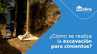 ¿Cómo se realiza la excavación para cimientos [upl. by Kachine]