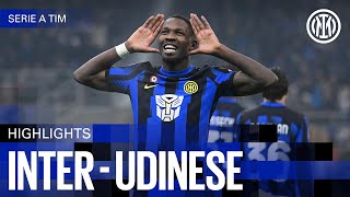 FOUR SATURDAY GOALS ✨ INTER 40 UDINESE  HIGHLIGHTS  SERIE A 2324 ⚫🔵🇬🇧 [upl. by Kirch]