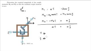 Determine the required magnitude of the couple moments M2 and M3 [upl. by Liv]