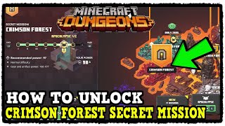 Warped Forest Secret Scroll Location to unlock the Crimson Forest in Minecraft Dungeons [upl. by Terrel]