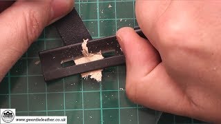 17 Skiving Leather  Leatherwork For Beginners [upl. by Airdnala]