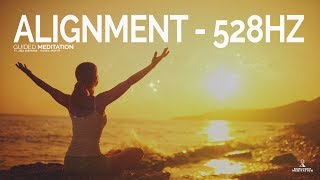 Guided Meditation ALIGN with the FREQUENCY of WELLNESS 528HZ Positive Vibration Meditation [upl. by Hillegass592]