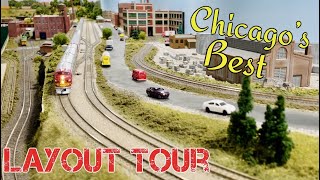 Incredible N Scale Model Railroad of Chicago  LAYOUT TOUR [upl. by Assirt814]