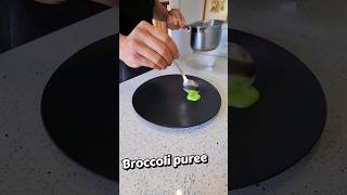 Broccoli puree puree cooking plating recipe [upl. by Cimah900]