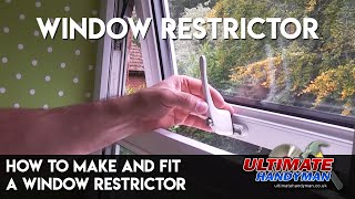 How to make and fit a window restrictor [upl. by Dublin668]