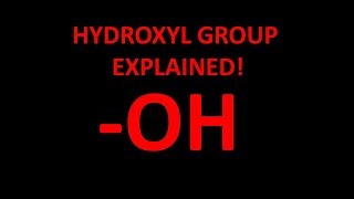 Hydroxyl functional group explained [upl. by Petronilla]