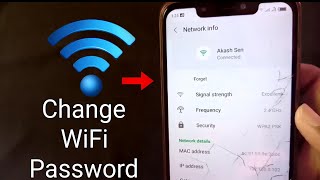 How To Change WiFi Password In Mobile 2020  WiFi Password Change TpLink [upl. by Cofsky257]