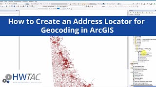 How to Create an Address Locator for Geocoding in ArcGIS [upl. by Sorac361]