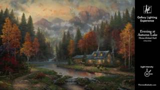 Evening at Autumn Lake from the Thomas Kinkade Vault  Gallery Lighting Experience [upl. by Brianne]