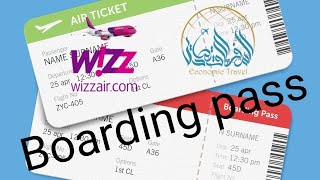 طريقة استخراج بطاقة صعود الطائرة لطيران ويز wizz boarding pass [upl. by Nannie]