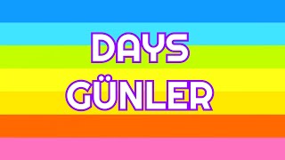 Haftanın Günleri İngilizce  Days of The Week [upl. by Harima458]