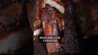 kamado bbq rottiserie spareribs  the spitonfire [upl. by Melitta178]