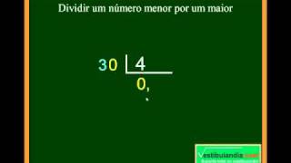 Matemática Zero  Aula 4  Divisão  Terceira Parte [upl. by Bengt]