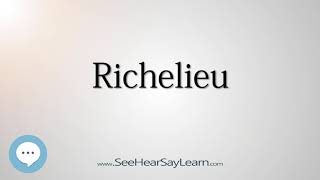 Richelieu How to Pronounce Cities of the World💬⭐🌍✅ [upl. by Fredrick]