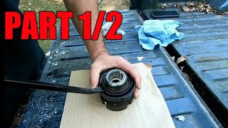 Dodge ram 2500 925 aam front axle pinion seal and flange yoke sleeve replacement Part 12 [upl. by Eirek]