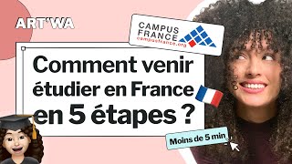 Démarches Campus France en moins de 5 min  كيفاش جيت نقرا في فرنسا 🇫🇷 👩🏻‍🎓 [upl. by Notaes]