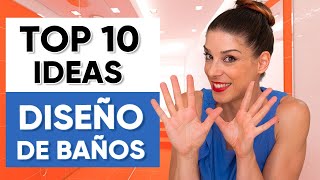 Ideas de DISEÑO para baños MODERNOS  DISEÑO DE INTERIORES  Miriam Mimesis [upl. by Akinert]