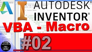 AutoDesk INVENTOR VBA 02  Interface [upl. by Annabal]