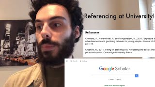 How to Reference at University for Beginners  Google Scholar amp Harvard Referencing  Massimo Peluso [upl. by Corrina310]