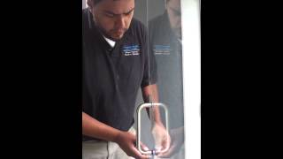 How to Replace and Install your Frameless Shower Door handle [upl. by Solita343]